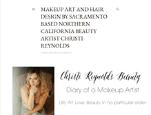 Tablet Screenshot of christireynoldsbeautyblog.com